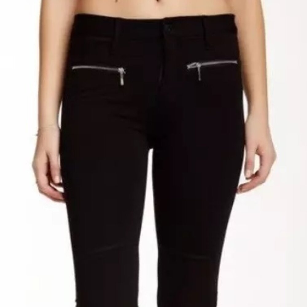 Women's JOE'S JEANS Moto BLACK skinny Stretch Pants SIZE 28